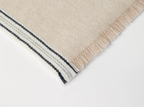 Cashmere Scarf With Striped Edge