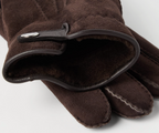Suede Shearling Gloves