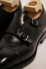 Double Monk Strap Shoes in Antiqued Furore