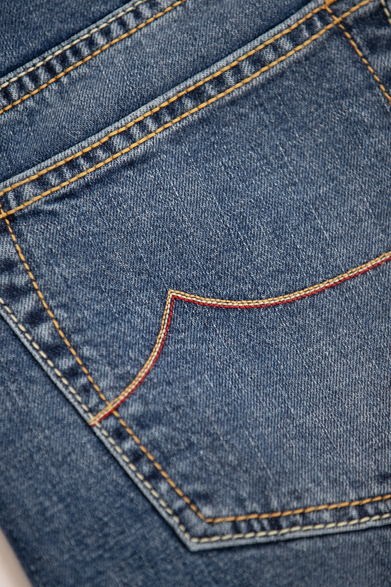Slim Fit Bard Denim Jeans - Medium Wash