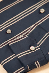 Hand-Tailored Sports Shirt - Denim Stripes