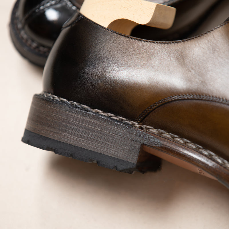 Handcrafted Monk Strap Lug Sole Shoe