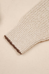 Linen & Cotton Knit Shawl Cardigan