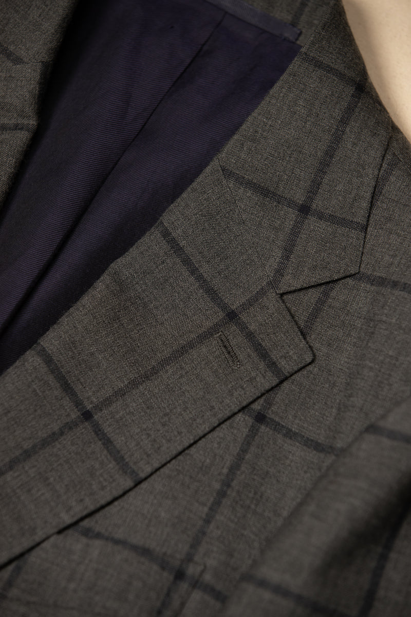 Hand-Tailored Suit - Grey Window Pane