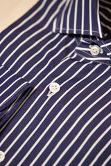 Cult Hand-Tailored Shirt - Navy Stripe