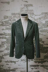 Cotton and Cashmere Deconstructed Corduroy Sports Jacket - Olive