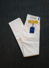 Slim Fit Bard Cotton Pants - White