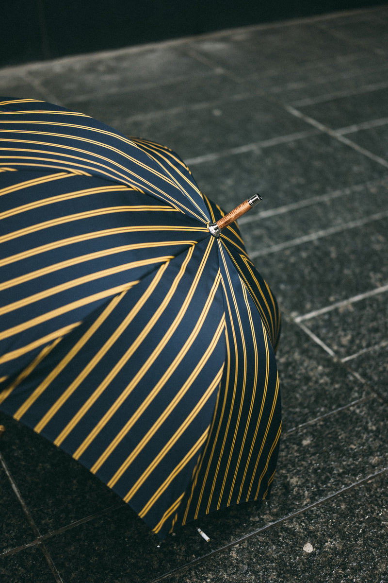 Handcrafted Japanese Bamboo Umbrella - Black & Yellow