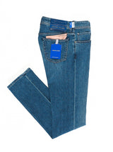 Cashmere Cotton Slim-Fit Bard Denim Jeans - Mid Wash