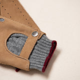 Cashmere Lined Suede Driving Gloves