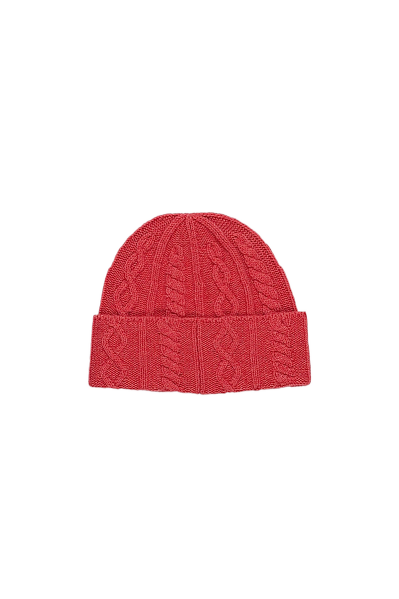 Cashmere Nordic Knit Beanie - Carrot