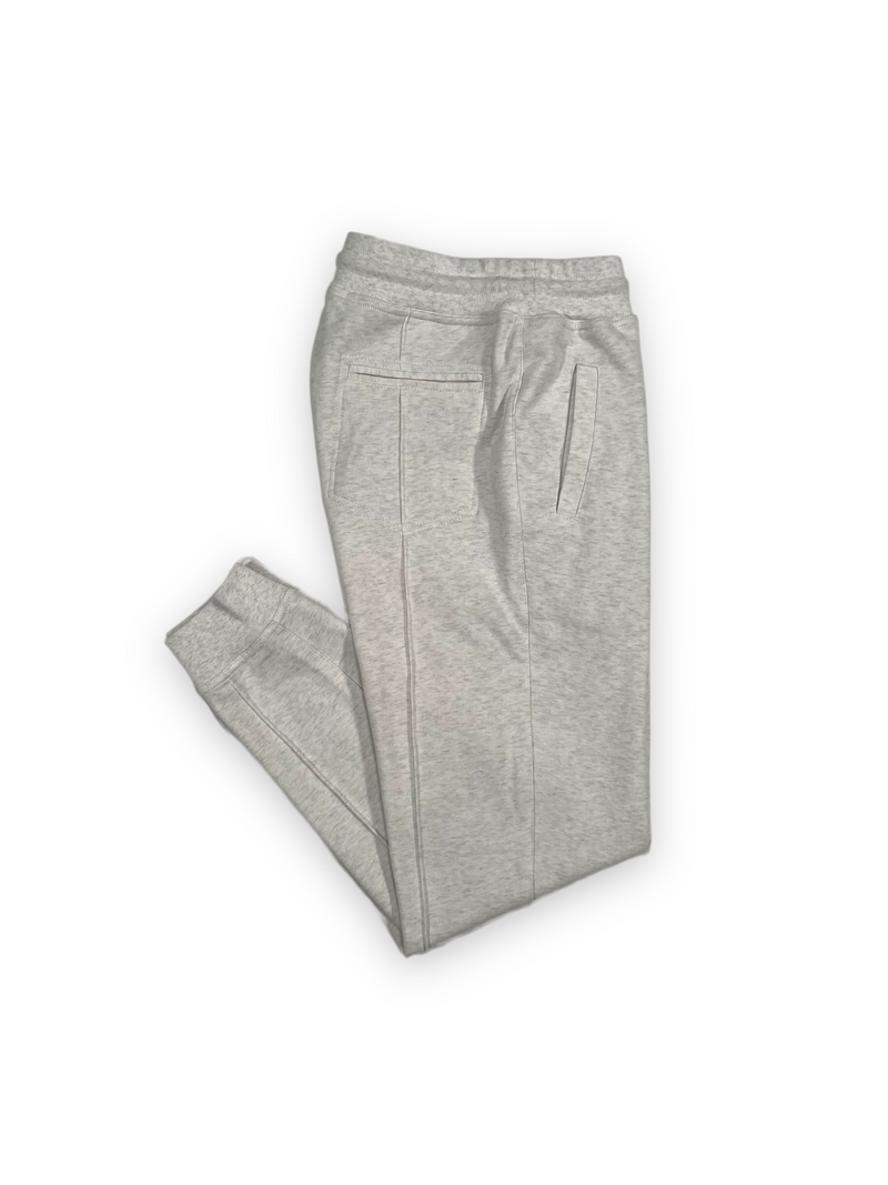 French Terry Cotton Joggers - Travertine