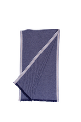 Cashmere and Silk Scarf - Blue