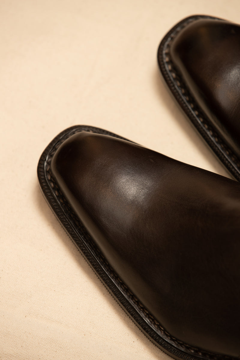 Leather Handcrafted Buckled Chelsea Boot