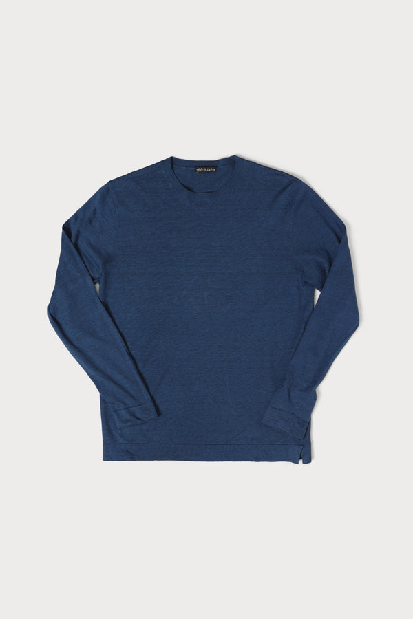 Linen and Cashmere Crewneck Sweater