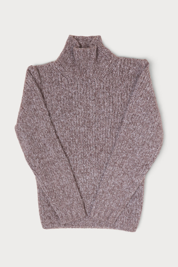 Cashmere Thick-Knit Turtleneck Sweater