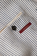 Deconstructed Sports Jacket - Denim Blue Stripes